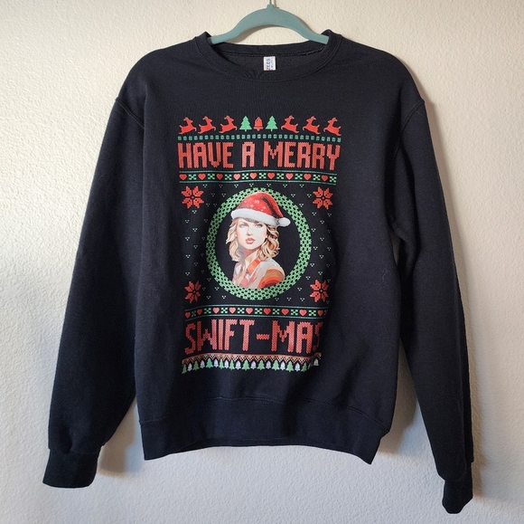 Taylor Swift Swiftmas Holiday Sweatshirt S - Picture 2 of 7